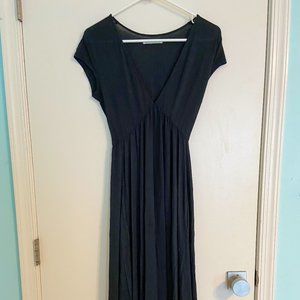 Black Urban Outfitters V-Neck Maxi Dress